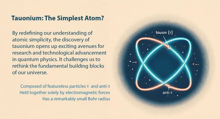 Discovering Tauonium: The Simplest and Heaviest Atom